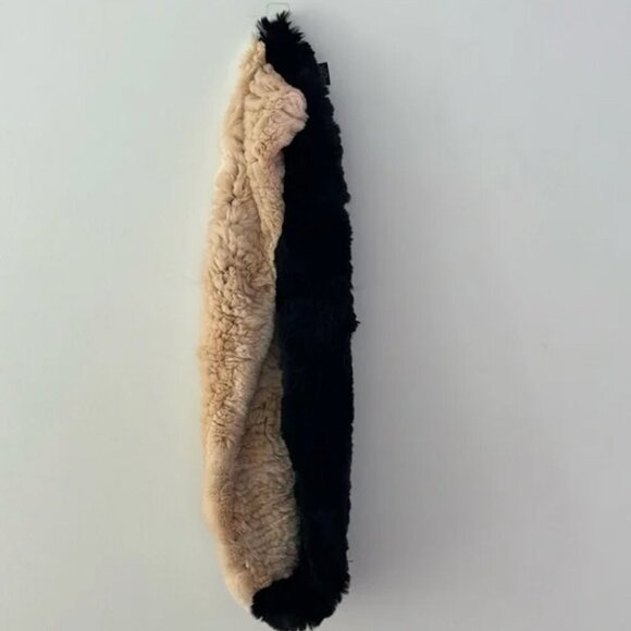 SURELL RABBIT FUR INFINITY SCARF - Picture 2 of 5